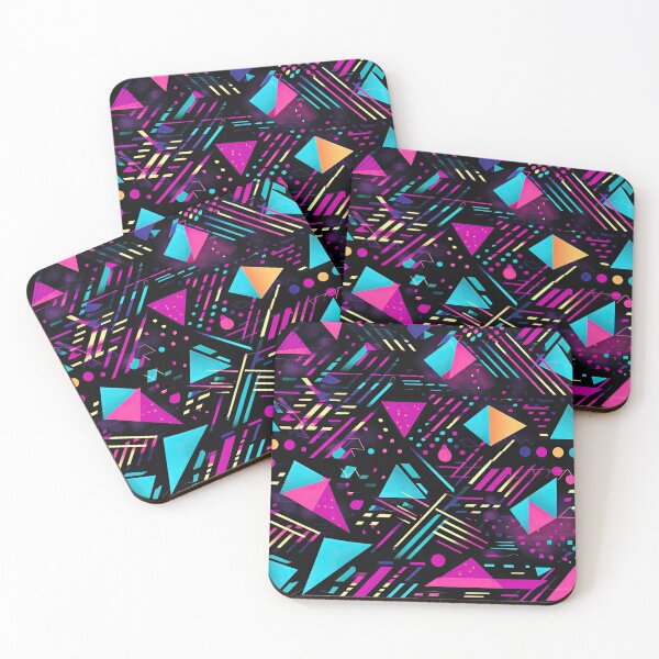 Item preview, 80s and 90s Retro Pop Synthwave Pattern designed and sold by AeonAcademy.