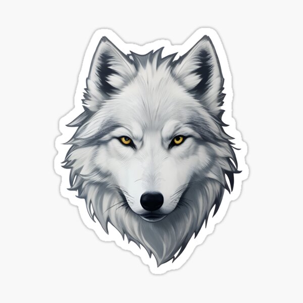 Item preview, Spirit of the Wild: White Wolf Head designed and sold by Digital Art Works  Hub.