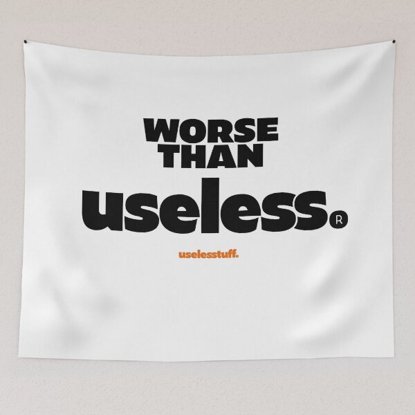 Item preview, 16231-01-BLT – Worse than Useless® – Standard (Black) designed and sold by Uselesstuff.