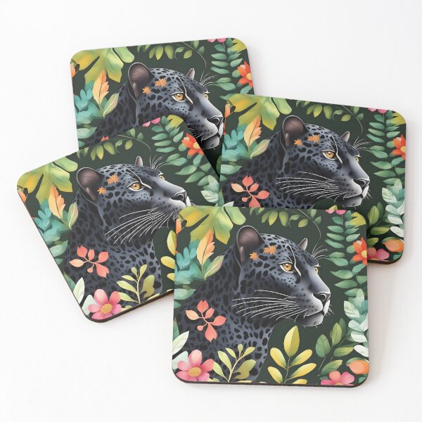Item preview, Black Jaguar Beauty Flower designed and sold by the-cc.