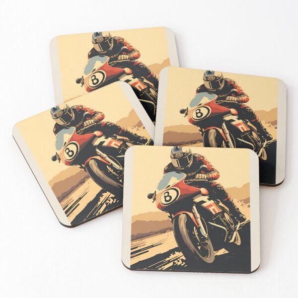 Item preview, Velocity Unleashed: A Dynamic Motorbike Illustration designed and sold by Acadorim.