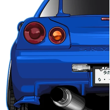 Artwork thumbnail, GT-R R34 - Frame by LpDesigns_