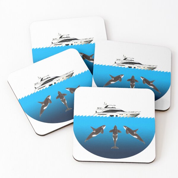 Item preview, Orcas Vs Yacht designed and sold by RyanGuy.