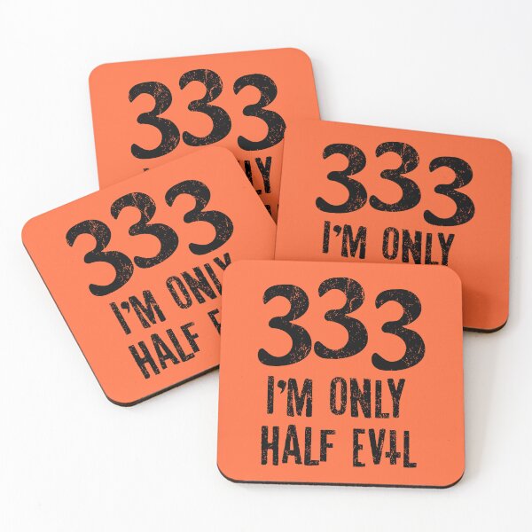 Item preview, 333 I'M ONLY HALF EVIL B designed and sold by JCBA.