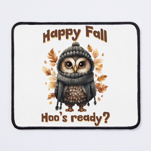 Item preview, Happy Fall, Hoo's Ready? Owl Design designed and sold by LuxindaSwirl.