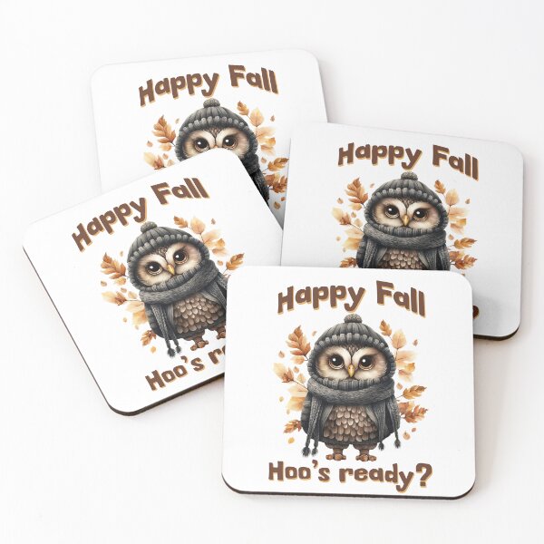 Item preview, Happy Fall, Hoo's Ready? Owl Design designed and sold by LuxindaSwirl.