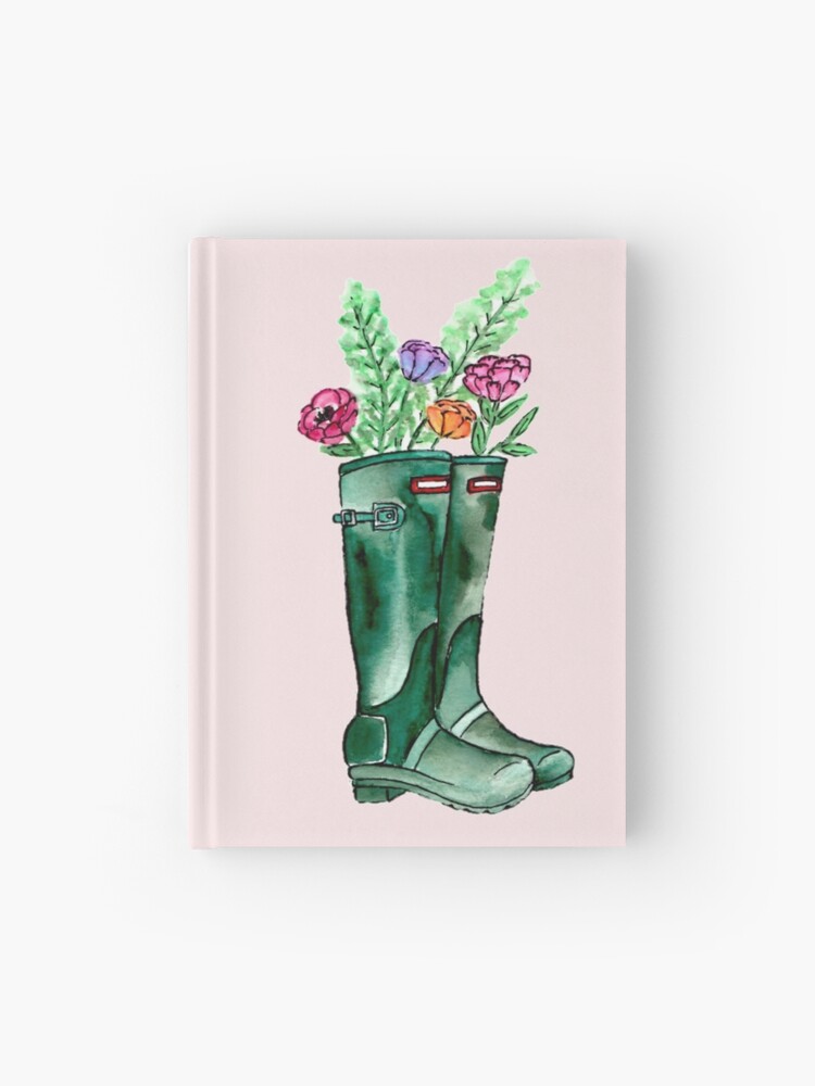 hunter floral boots