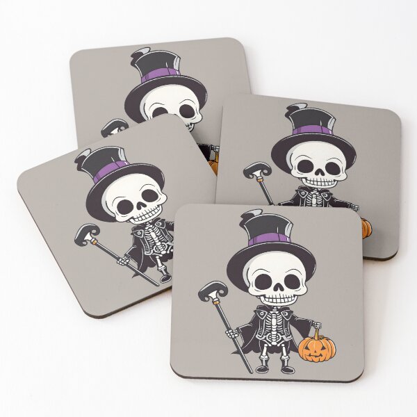 Aperçu de l'œuvre Squelette d'Halloween avec Jack o' Lantern créée et vendue par RandomJunction.