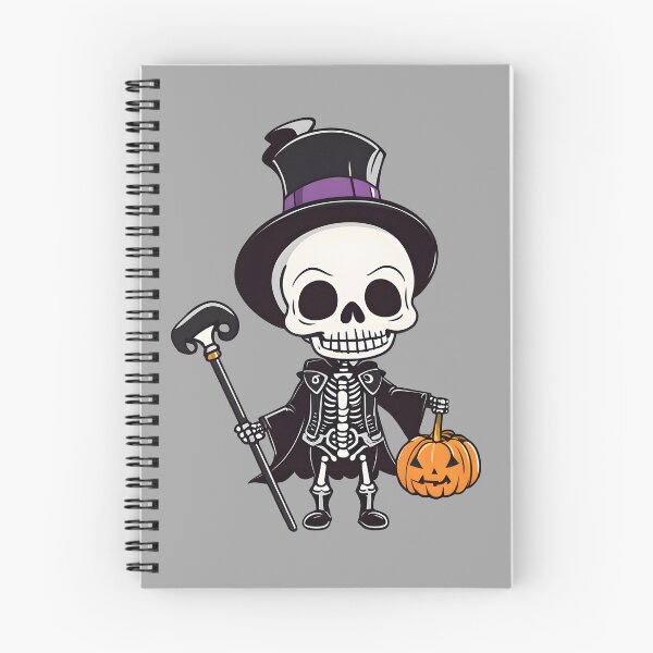 Aperçu de l'œuvre Squelette d'Halloween avec Jack o' Lantern créée et vendue par RandomJunction.