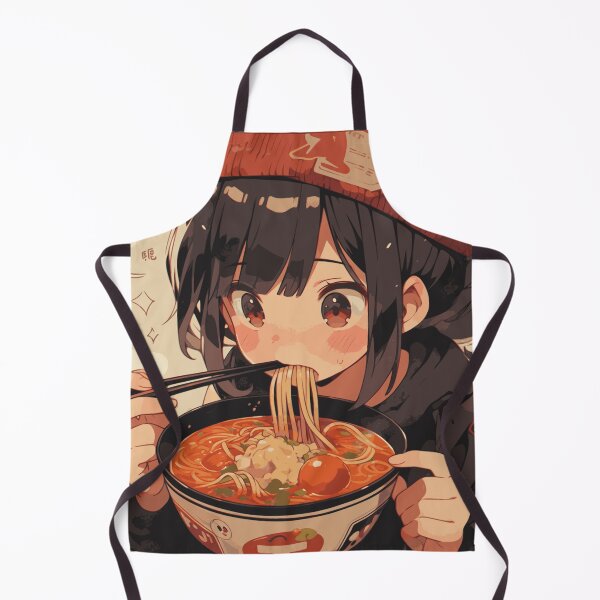 Item preview, Chica anime comiendo ramen designed and sold by peterwest.