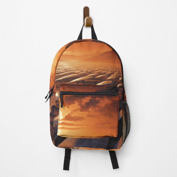 Item preview, Landscape of a Field of Solar Panels in a Desert Area Against the Backdrop of Sunset designed and sold by Je-we.