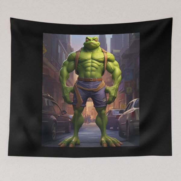 Item preview, Frog Flex: The Monster Bodybuilder of the Pond designed and sold by JLCableStudio.