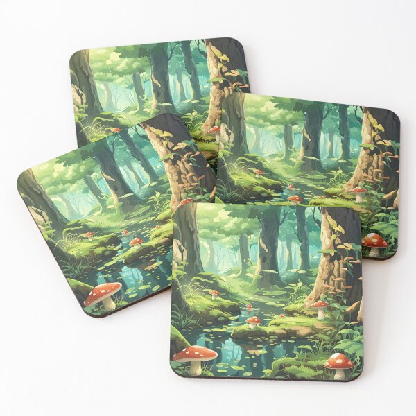 Item preview, Cute forest with mushrooms designed and sold by Snorter.