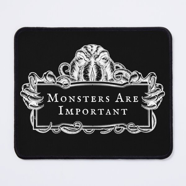 Item preview, Monsters Are Important (white design) designed and sold by Amy Markham.