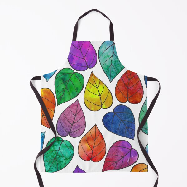 Item preview, Vibrant summer leaves watercolor print designed and sold by likapix.