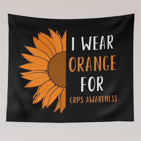 Item preview, In This Family Nobody Fights Alone CRPS Orange Ribbon Awareness designed and sold by Color-Sparkle.