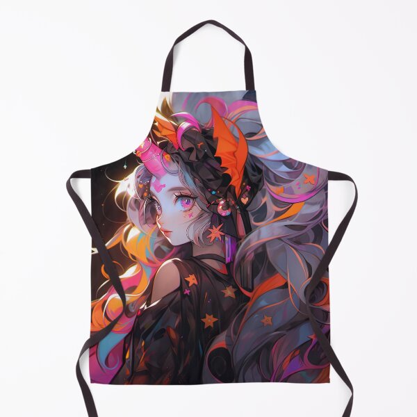 Item preview, Beautiful Large Horn Long Hair Anime Girl designed and sold by bubblegoth.