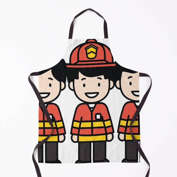 Item preview, cartoon Three Firefighters Together designed and sold by janedewaard.
