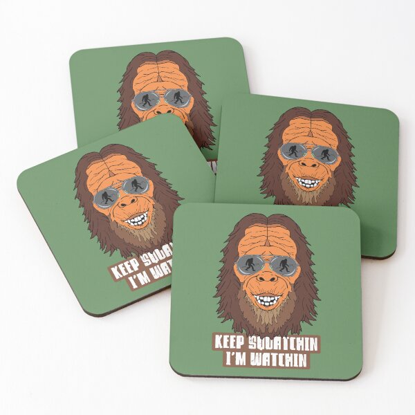 Item preview, Keep Squatching Funny Sasquatch Quote designed and sold by HotHibiscus.