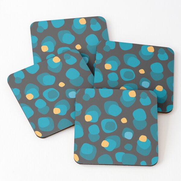 Item preview, Abstract Water Bubble Pattern (teal and grey) designed and sold by Elliot Crippen.