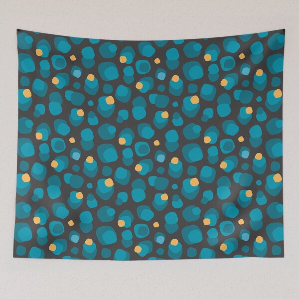 Item preview, Abstract Water Bubble Pattern (teal and grey) designed and sold by Elliot Crippen.