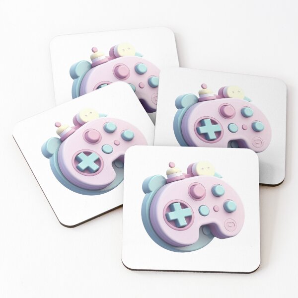 Item preview, Cute pastel color gamepad icon on transparent background designed and sold by MiraCleAI.