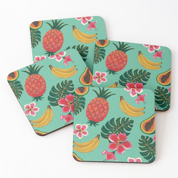 Item preview, TROPICAL FRUITS BLUE BACKGROUND designed and sold by Phanya-Style.