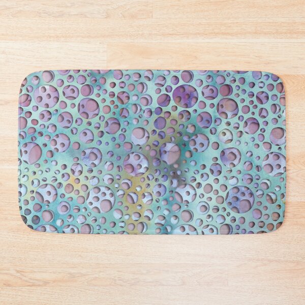 Item preview, Blue circles imaginary watercolor print designed and sold by likapix.