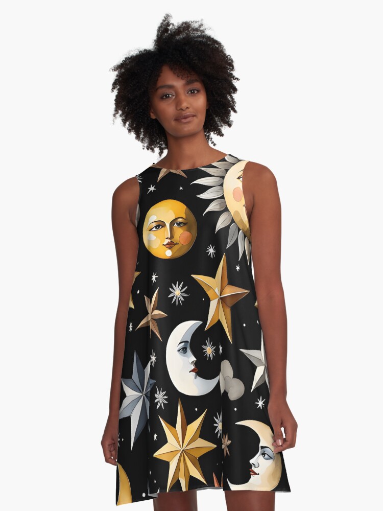 Sun moon star dress hotsell