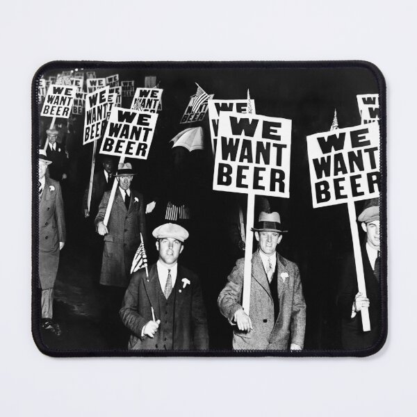 Item preview, We Want Beer, Prohibition, Black and White, Old Photo, Beer Protest, Funny, Vintage Beer Art designed and sold by vintagevivian.