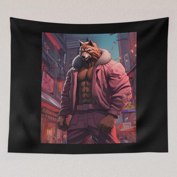 Item preview, Monstrous Strength: The Wolf Bodybuilder designed and sold by JLCableStudio.