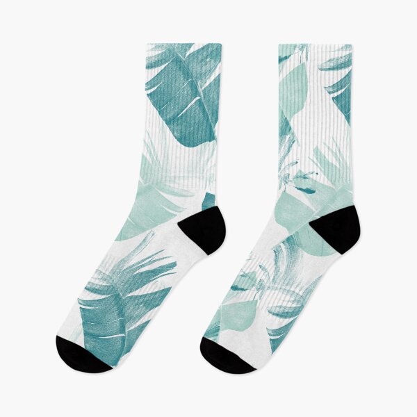Item preview, Bright tropical banana leaves summer print designed and sold by likapix.