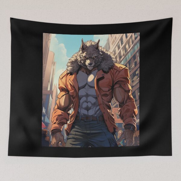 Item preview, Monstrous Strength: The Wolf Bodybuilder designed and sold by JLCableStudio.