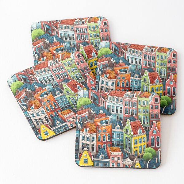 Item preview, Houses Painted in Colorful Joy designed and sold by Christfield.