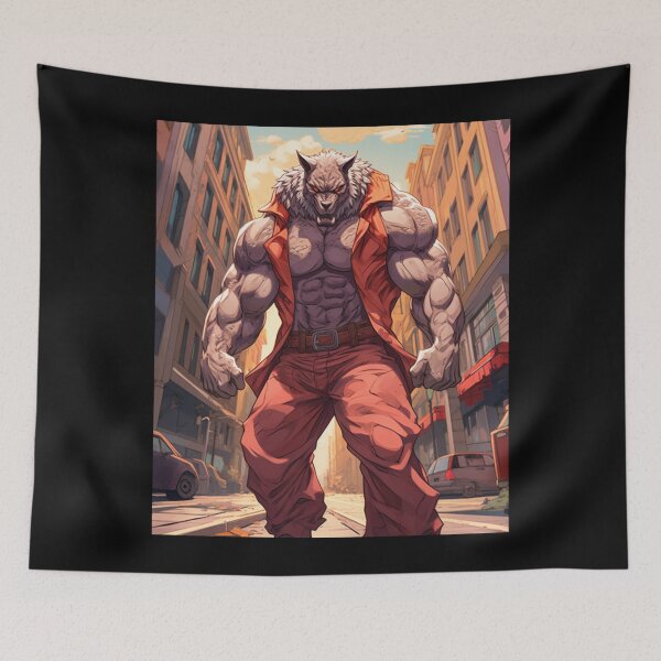 Item preview, Monstrous Strength: The Wolf Bodybuilder designed and sold by JLCableStudio.