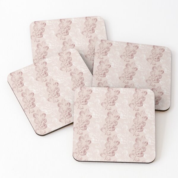 Item preview, Blush leaves imprints, fallen leaves allover print designed and sold by likapix.
