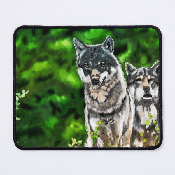 Item preview, Wloves in the green forest  designed and sold by animal-inspired.