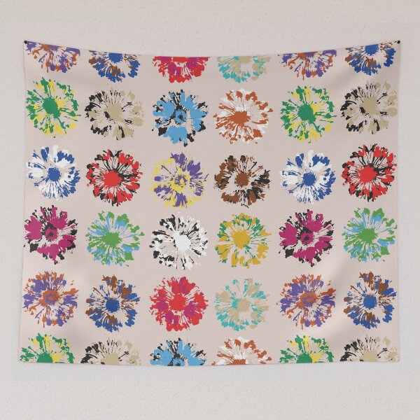 Item preview, Vibrant summer flowers silhouettes designed and sold by likapix.