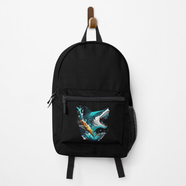 Item preview, A shark breaks through the waves. designed and sold by ReneMM.