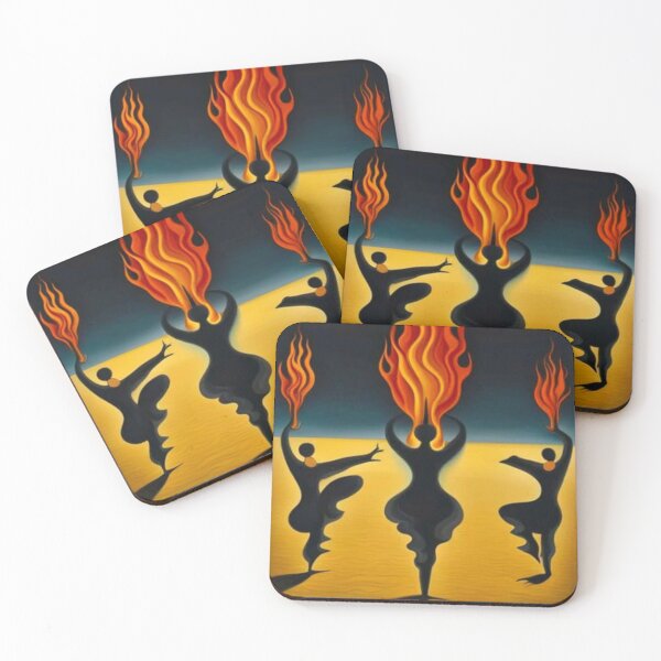 Item preview, Dancers and the flames designed and sold by George Hutton Hunter.