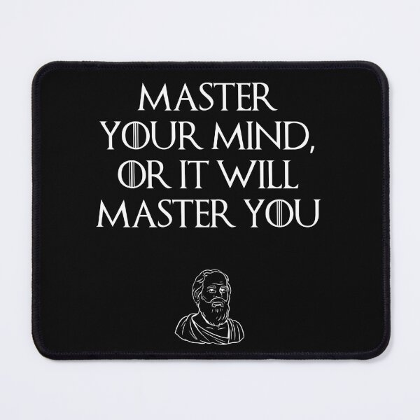 Item preview, Master Your Mind, Stoic Philosophy Design designed and sold by OurPhilosophy.