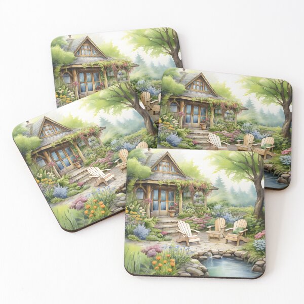 Item preview, Whimsical Garden Retreat | Watercolor Garden Wall Decor designed and sold by Shirtastically.