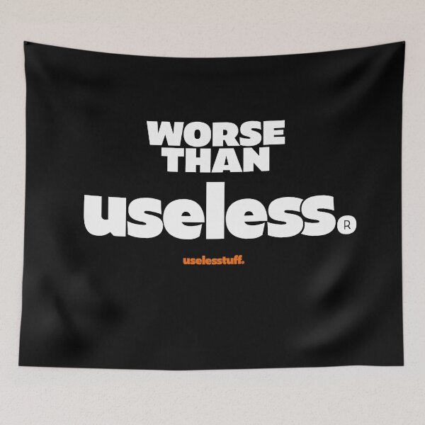 Item preview, 16231-01-BDK – Worse than Useless® – Standard (White) designed and sold by Uselesstuff.