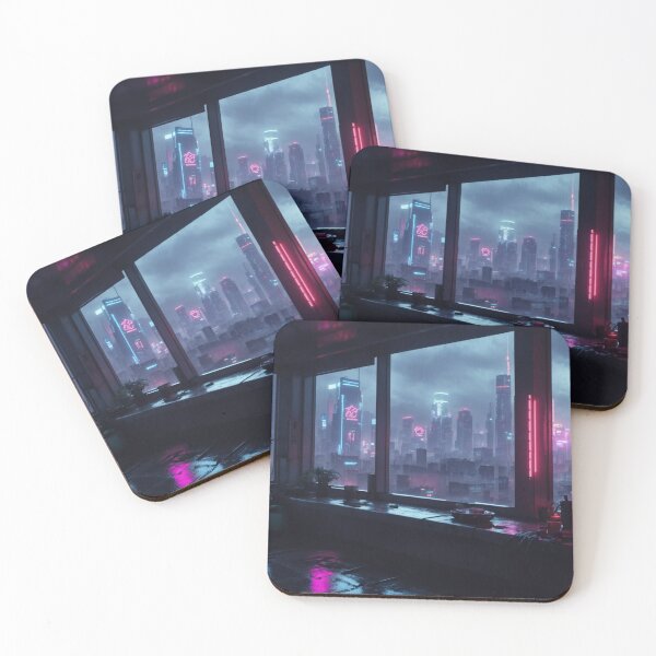 Item preview, Neon Metropolis: Dystopian Dreamscape #1 designed and sold by Electric-Easel.