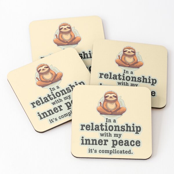 Item preview, In a relationship with my inner peace, Its complicated designed and sold by niks1351.