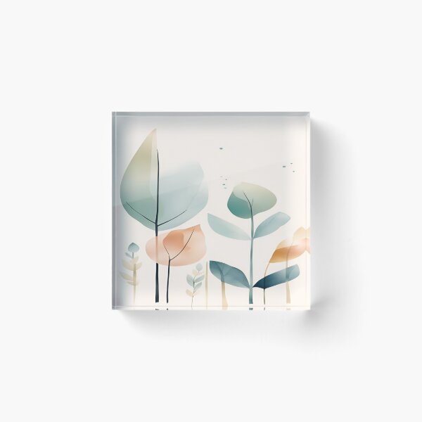 Item preview, Minimalistic Elegance of Multicolored Foliage designed and sold by Simple-Art-work.