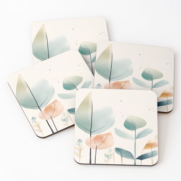 Item preview, Minimalistic Elegance of Multicolored Foliage designed and sold by Simple-Art-work.