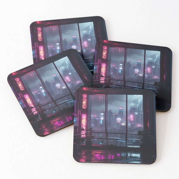 Item preview, Neon Metropolis: Dystopian Dreamscape #2 designed and sold by Electric-Easel.