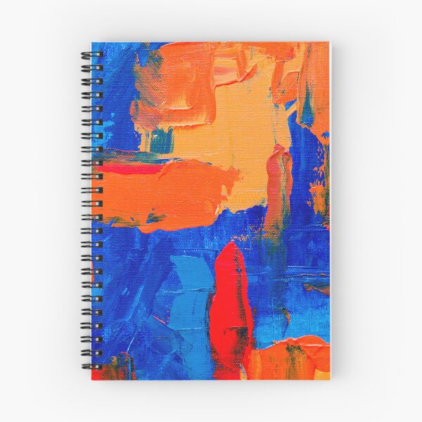 Item preview, Blue and orange painting designed and sold by Tania Guzmán.