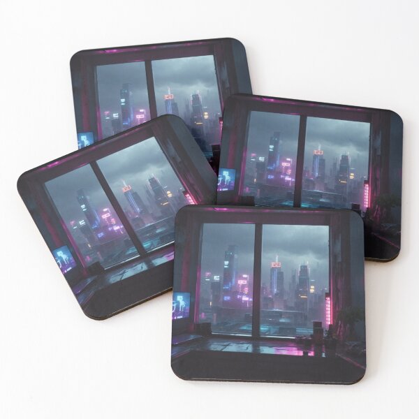 Item preview, Neon Metropolis: Dystopian Dreamscape #3 designed and sold by Electric-Easel.